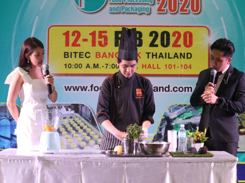 สาธิตการประกอบอาหารว่างและเบเกอรี่ งาน Food Pack Asia 2020 ณ ไบเทคบางนา